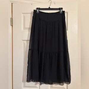 Cato Elegant Black Maxi Skirt